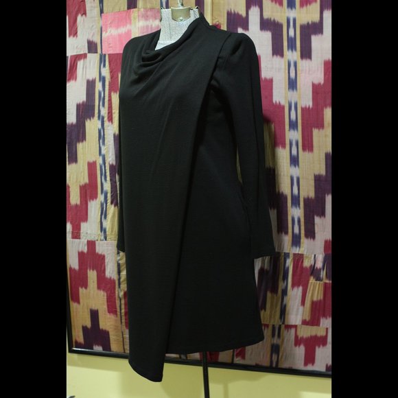 COS Solid Black Asymmetrical Dress - Picture 1 of 5